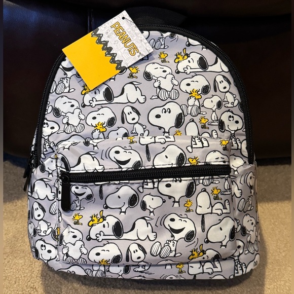 Bioworld | Bags | Nwt Peanuts Snoopy Woodstock Mini Backpack | Poshmark